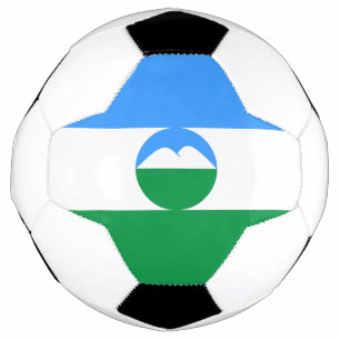 カバルダ・バルカル共和国旗 サッカーボール