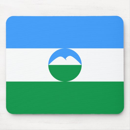 カバルダ・バルカル共和国旗 マウスパッド (正面)