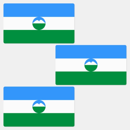 カバルダ・バルカル共和国旗 ラベル (グループ)
