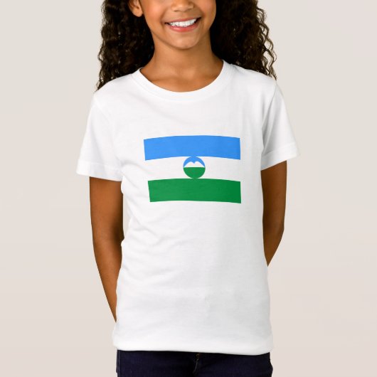 カバルダ・バルカル共和国旗 Tシャツ (正面)
