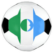 カバルディノバルカリア国旗 サッカーボール (回転)