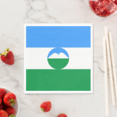 カバルディノバルカリア国旗 スタンダードランチョンナプキン (インサイチュ)