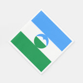 カバルディノバルカリア国旗 スタンダードランチョンナプキン (角)