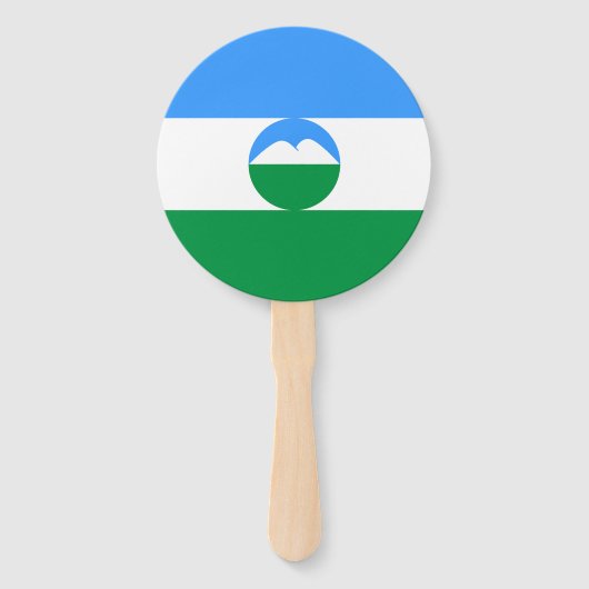 カバルディノバルカリア国旗 ハンドファン (正面)