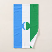 カバルディノバルカリア国旗 バスタオルセット (ハンドタオル)