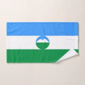 カバルディノバルカリア国旗 バスタオルセット (ハンドタオル)