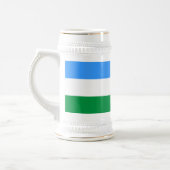 カバルディノバルカリア国旗 ビールジョッキ (左)