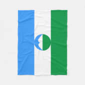 カバルディノバルカリア国旗 フリースブランケット (正面)