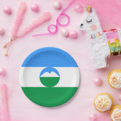 カバルディノバルカリア国旗 ペーパープレート (パーティー)