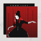 カバレ・マリオネット 招待状 (正面/裏面)