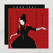 カバレ・マリオネット 招待状 (正面/裏面)