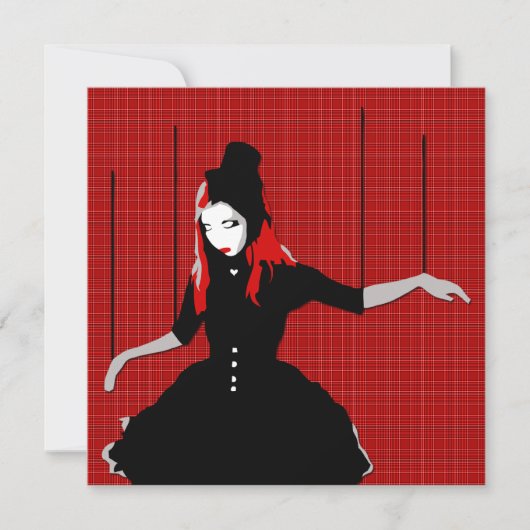 カバレ・マリオネット 招待状 (正面)