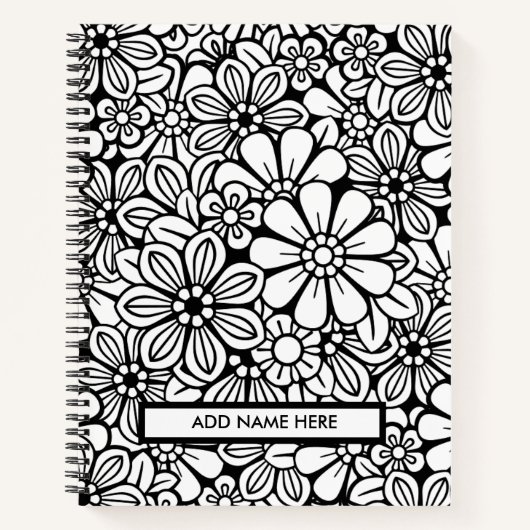 カバーのスパイラルノートに色を付ける ノートブック (正面)