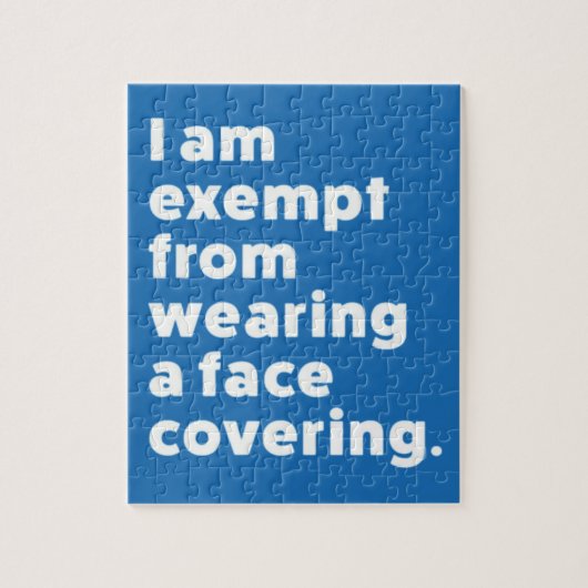 カバーを着用しない顔 ジグソーパズル (縦)