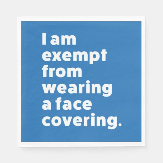 カバーを着用しない顔 スタンダードランチョンナプキン (正面)