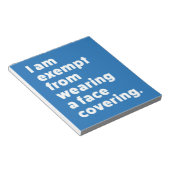 カバーを着用しない顔 ノートパッド (アングル)