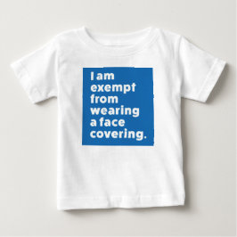 カバーを着用しない顔 ベビーTシャツ