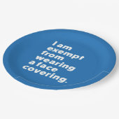 カバーを着用しない顔 ペーパープレート (アングル)