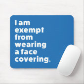 カバーを着用しない顔 マウスパッド (マウス)