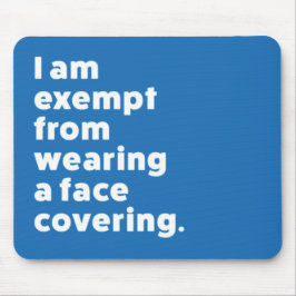 カバーを着用しない顔 マウスパッド