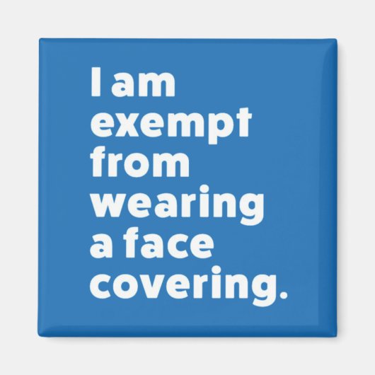 カバーを着用しない顔 マグネット (正面)