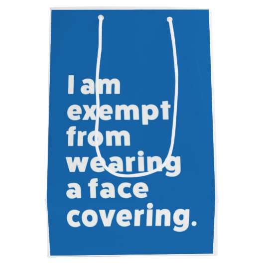 カバーを着用しない顔 ミディアムペーパーバッグ (裏面)