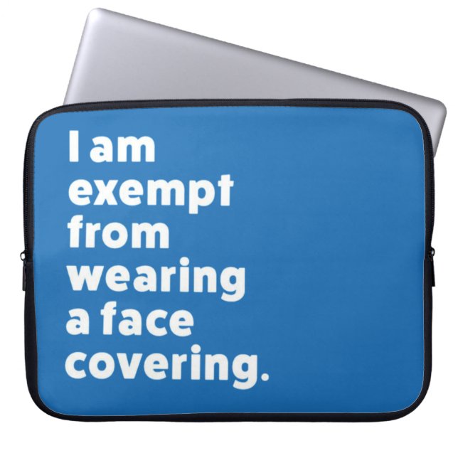 カバーを着用しない顔 ラップトップスリーブ (正面)