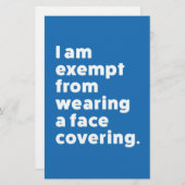 カバーを着用しない顔 便箋 (正面/裏面)