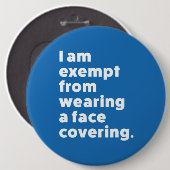 カバーを着用しない顔 缶バッジ (正面&裏面)