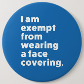 カバーを着用しない顔 缶バッジ (正面)