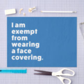 カバーを着用しない顔 薄葉紙 (クラフト)