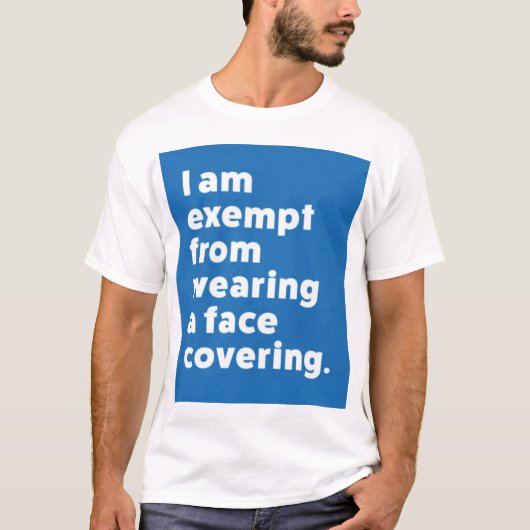 カバーを着用しない顔 Tシャツ (正面)