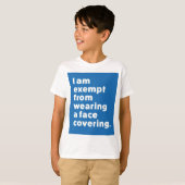 カバーを着用しない顔 Tシャツ (正面フル)