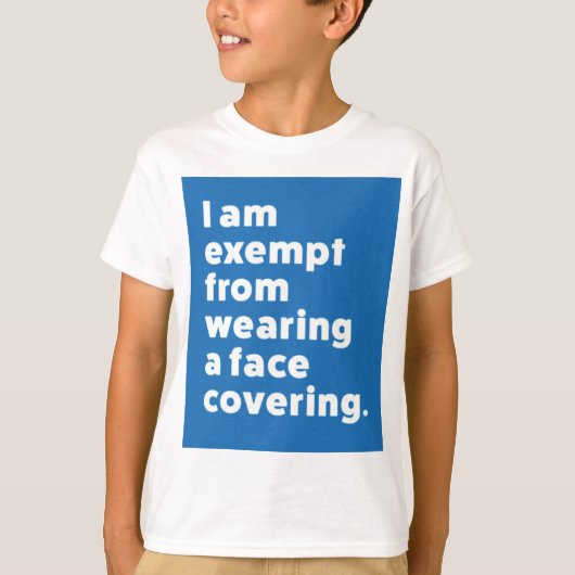 カバーを着用しない顔 Tシャツ (正面)
