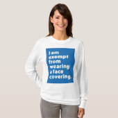 カバーを着用しない顔 Tシャツ (正面フル)