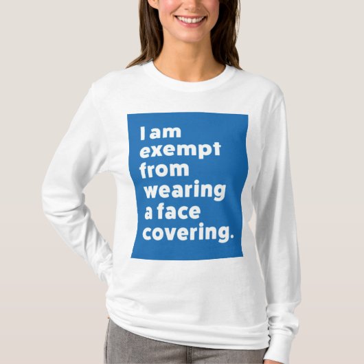 カバーを着用しない顔 Tシャツ (正面)