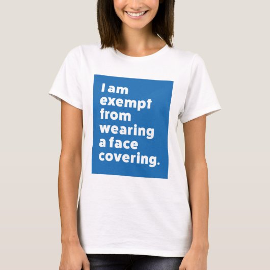 カバーを着用しない顔 Tシャツ (正面)