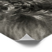 カバーガールのようなスパニエル犬 ポスター (角)