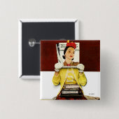 カバーガール 缶バッジ (正面&裏面)