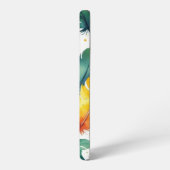 カバーデザイン水の色の羽 SAMSUNG GALAXYケース (左側面)