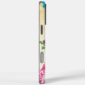 カバードバードピンクコーラルアクアダマスク Case-Mate iPhoneケース (裏面 / 右)