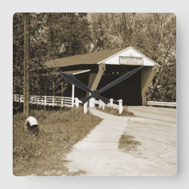 カバードブリッジ スクエア壁時計