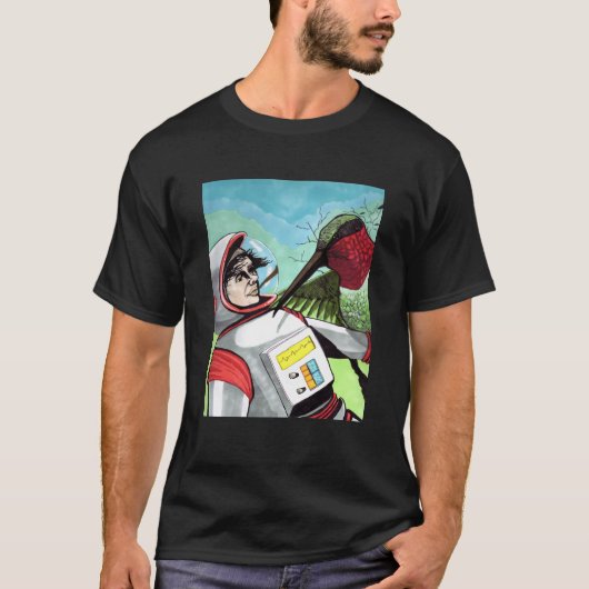 カバーページ - 宇宙飛行士とハチドリ Tシャツ (正面)