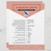 カバーレターの再開プロフェッショナルcv (正面/裏面)