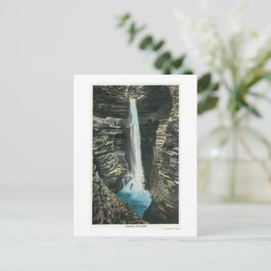 カバーンカスケードの表示 ポストカード (スタンド正面)