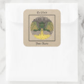 カバーンドラゴン2016蔵書票 スクエアシール (バッグ)