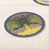 カバーンドラゴン2016 ラウンドペーパーコースター (アングル)