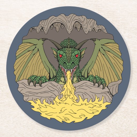 カバーンドラゴン2016 ラウンドペーパーコースター (正面)