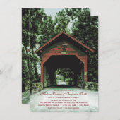 カバー素朴ブリッジカントリー結婚式招待状 招待状 (正面/裏面)