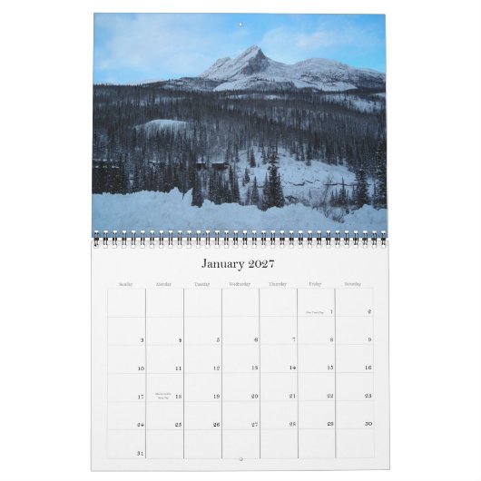 カバー、アラスカ2007年 カレンダー (1月 2027)
